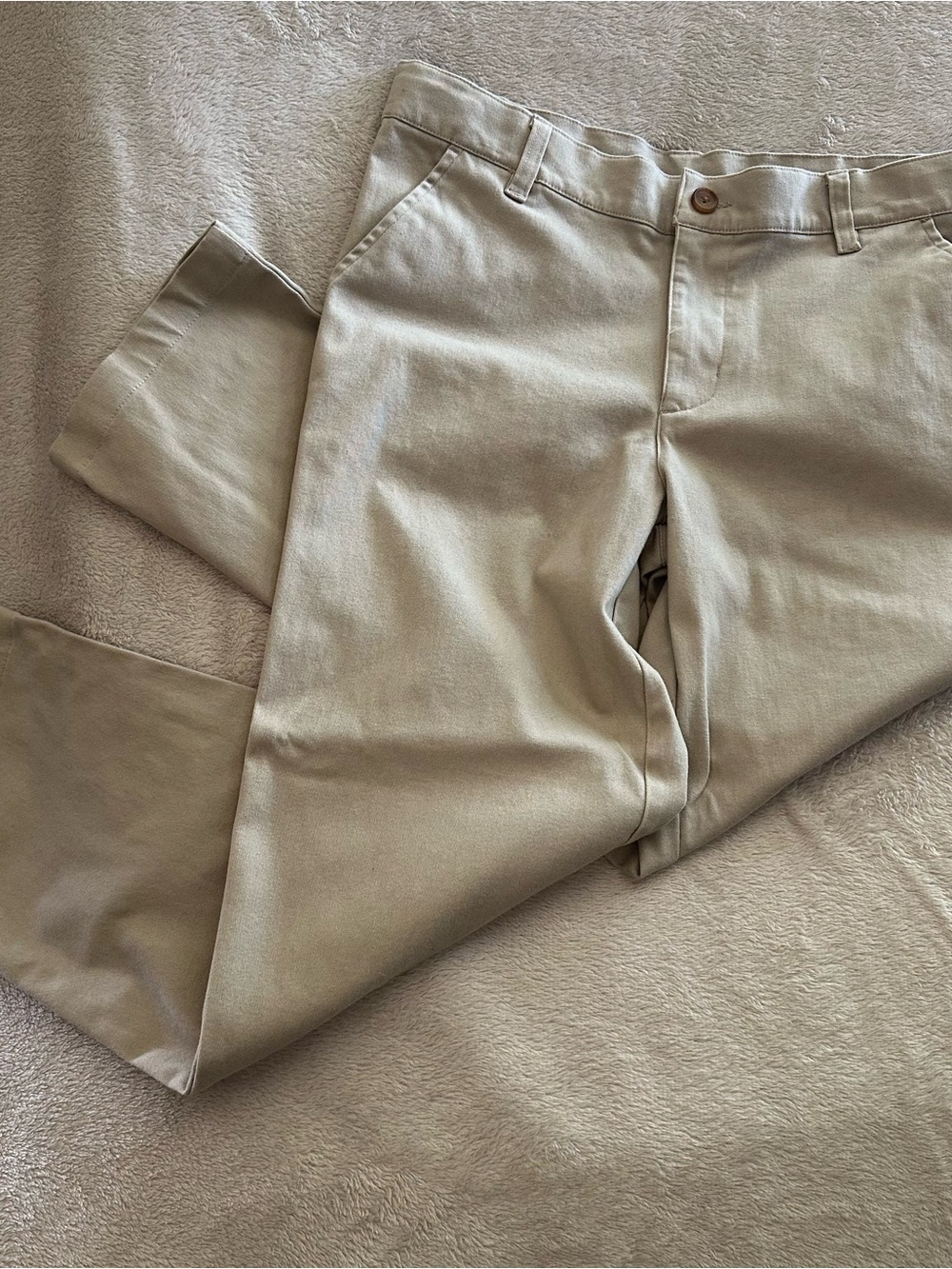 wonder nation Boy’s Slim Straight Khaki Chinos - Light Tan